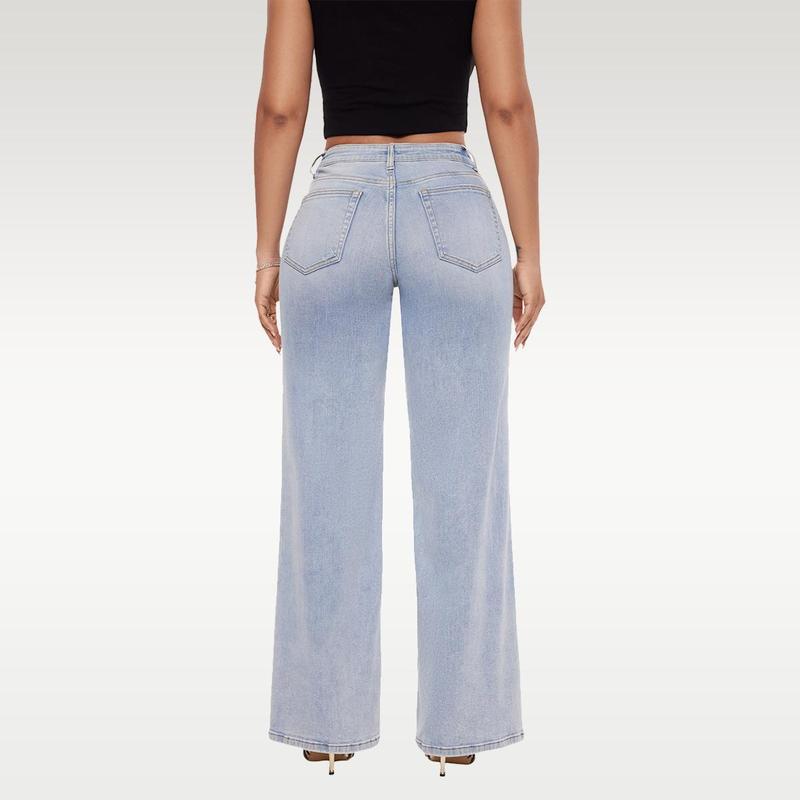 Schicke Jeans mit weitem Bein