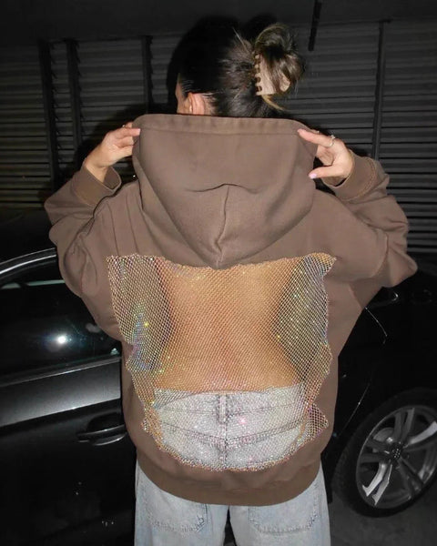 Sweat à capuche lumineux