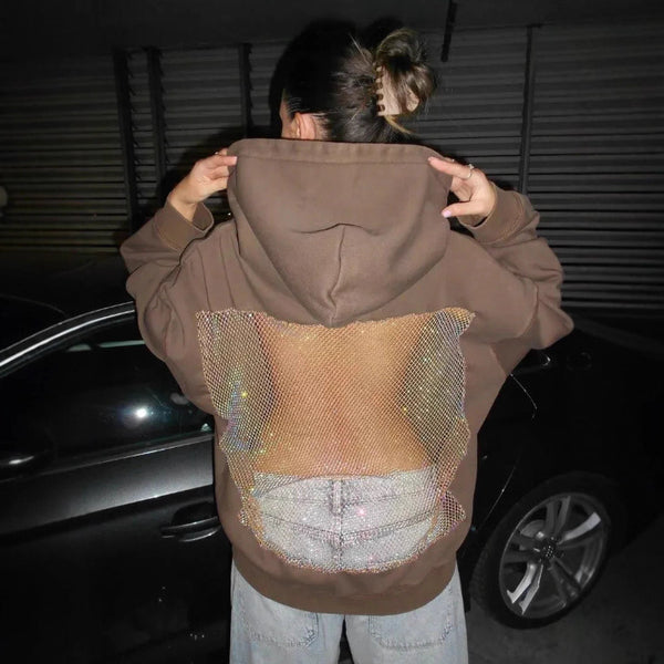 Sweat à capuche lumineux