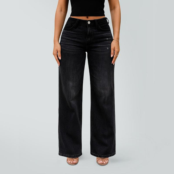 Schicke Jeans mit weitem Bein