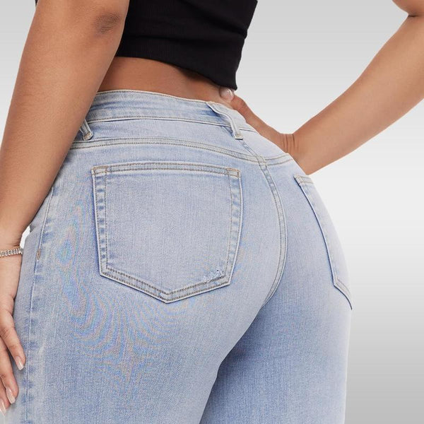 Schicke Jeans mit weitem Bein