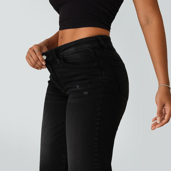 Schicke Jeans mit weitem Bein