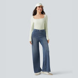 Classic Wide-Leg High-Waisted Jeans