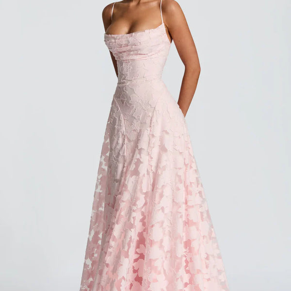 Romantisches Maxikleid mit Schnürung 