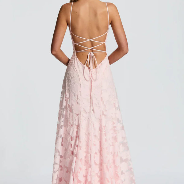 Romantisches Maxikleid mit Schnürung 