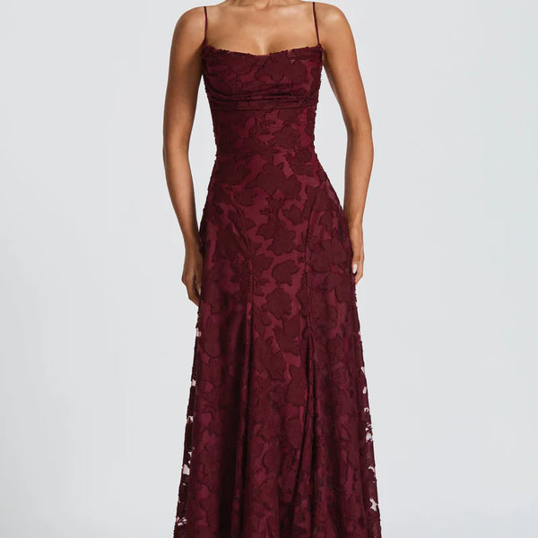 Romantisches Maxikleid mit Schnürung 
