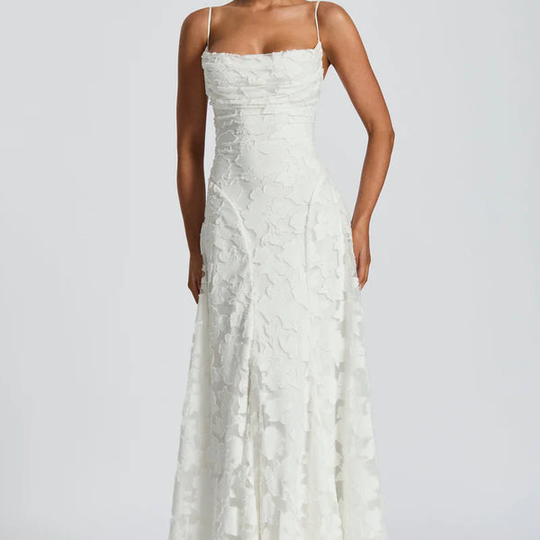 Romantisches Maxikleid mit Schnürung 
