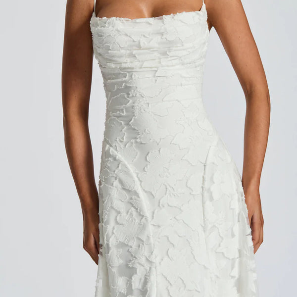 Romantisches Maxikleid mit Schnürung 