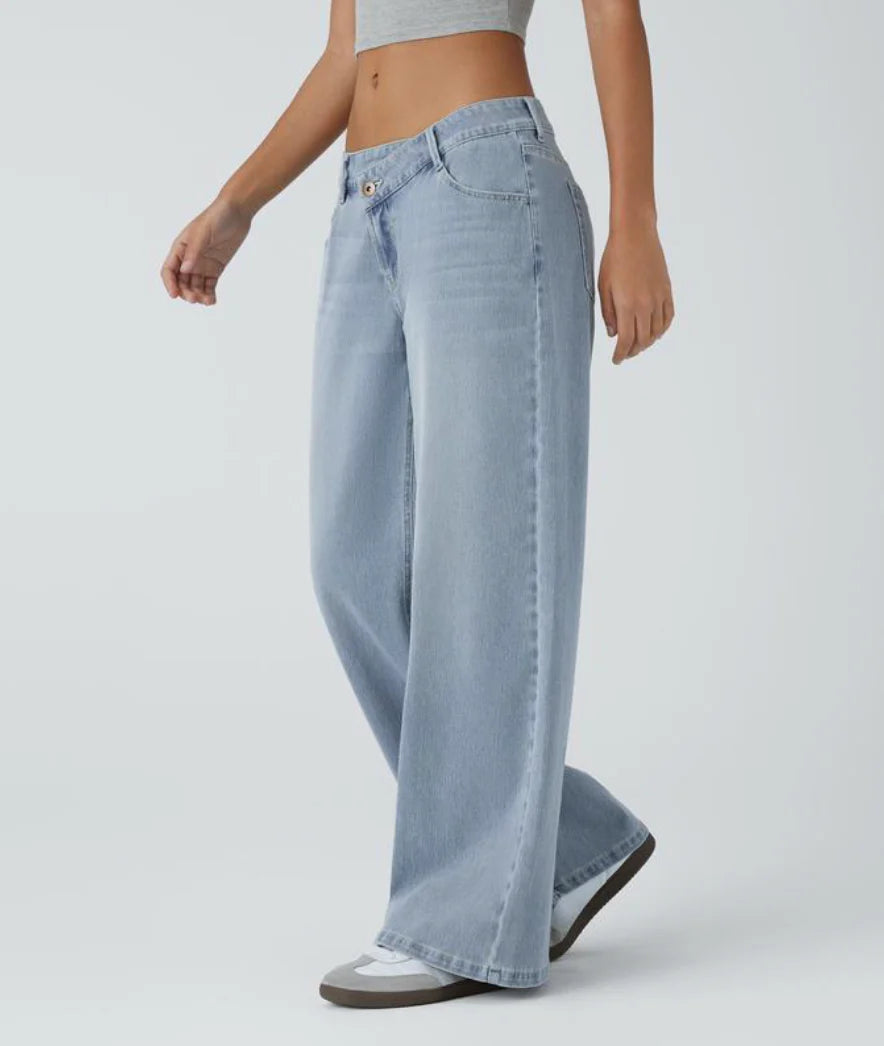 Lässige Jeans mit weitem Bein