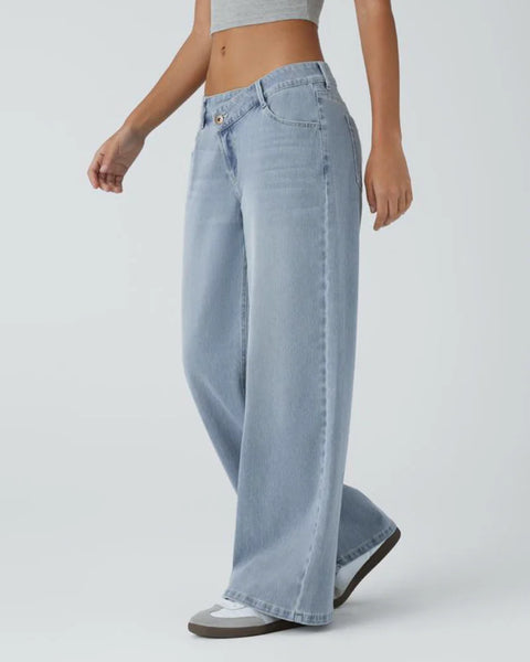 Lässige Jeans mit weitem Bein