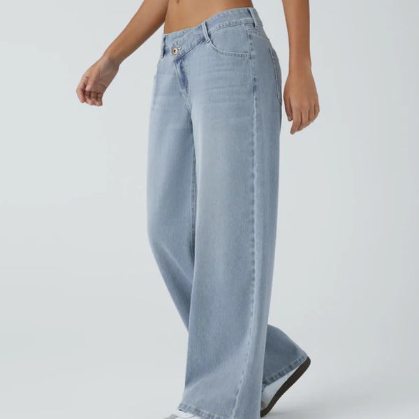 Lässige Jeans mit weitem Bein