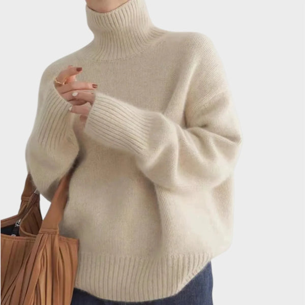 Pull à col roulé d'une douceur luxueuse 