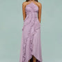 Luxuriöses, drapiertes Abendkleid 