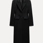 Classic Chic Double-Breasted Long Coat