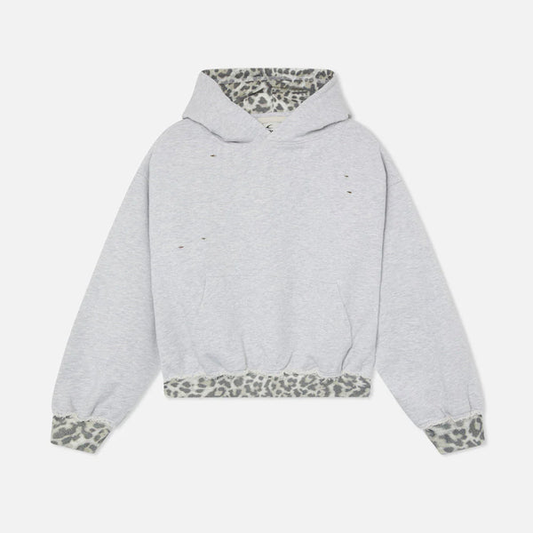 Sweat à capuche léopard