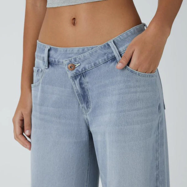 Lässige Jeans mit weitem Bein