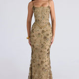 Timeless Lace-Up Gown