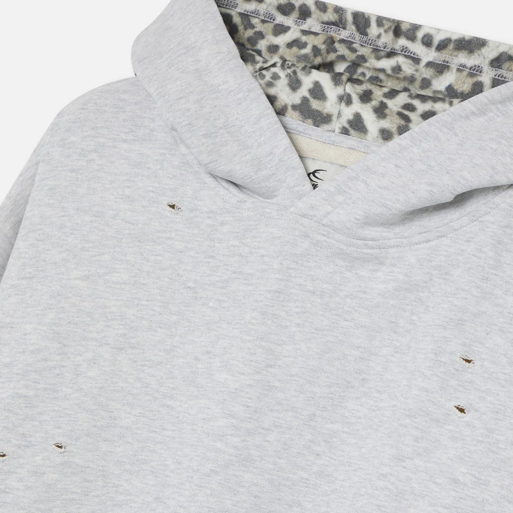 Sweat à capuche léopard