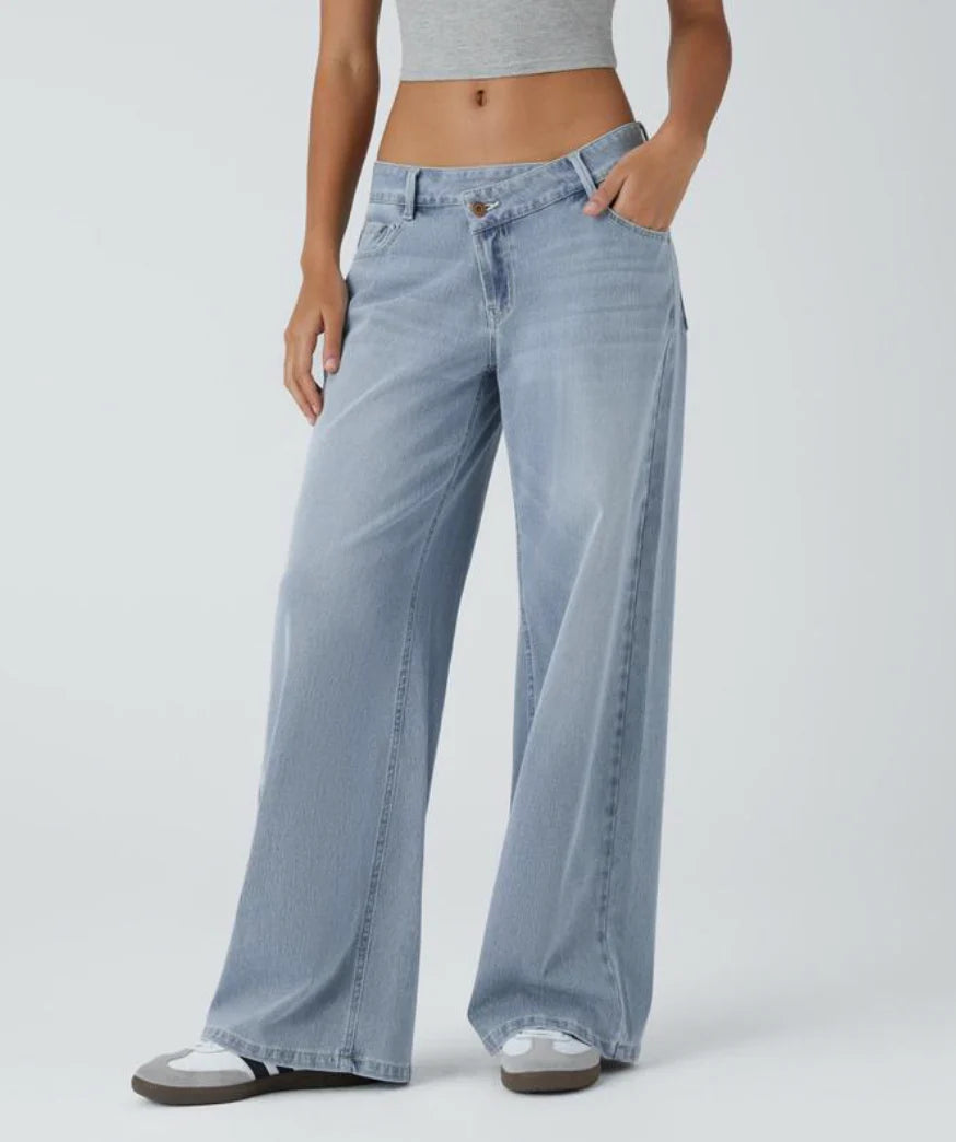 Lässige Jeans mit weitem Bein