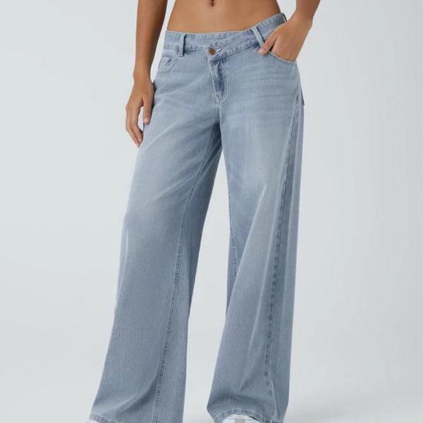 Lässige Jeans mit weitem Bein