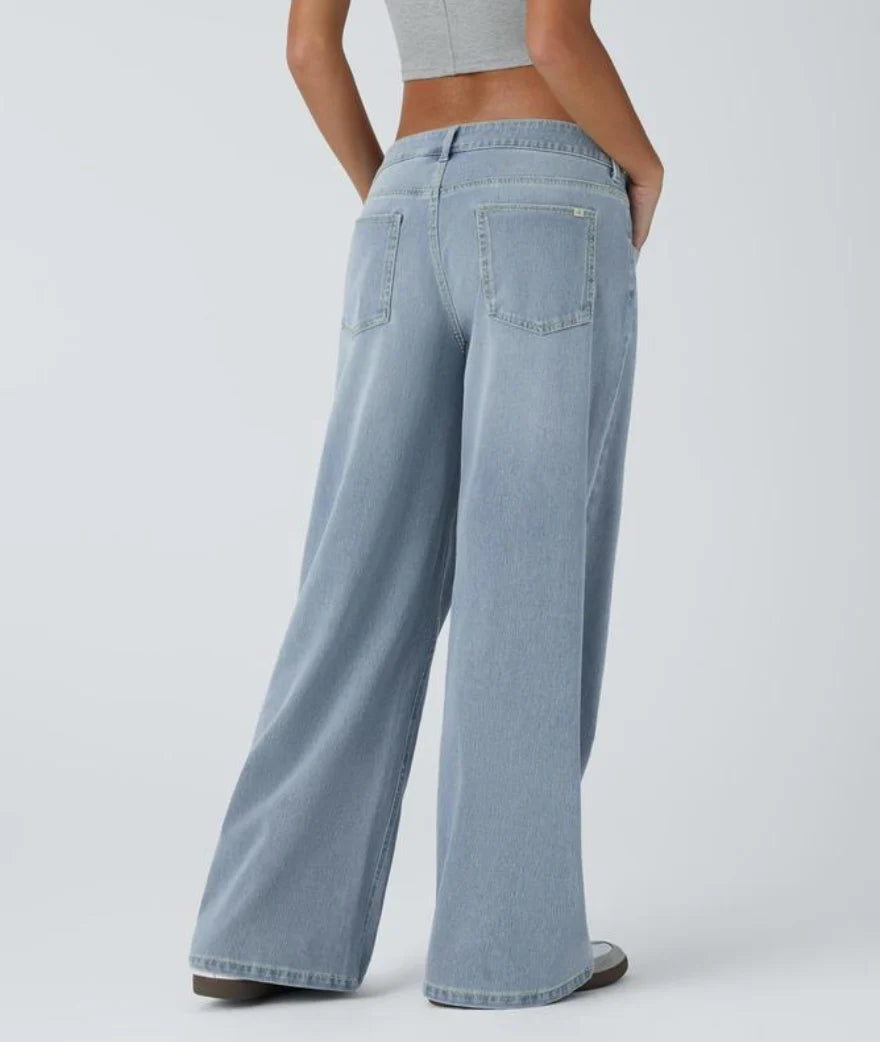 Lässige Jeans mit weitem Bein