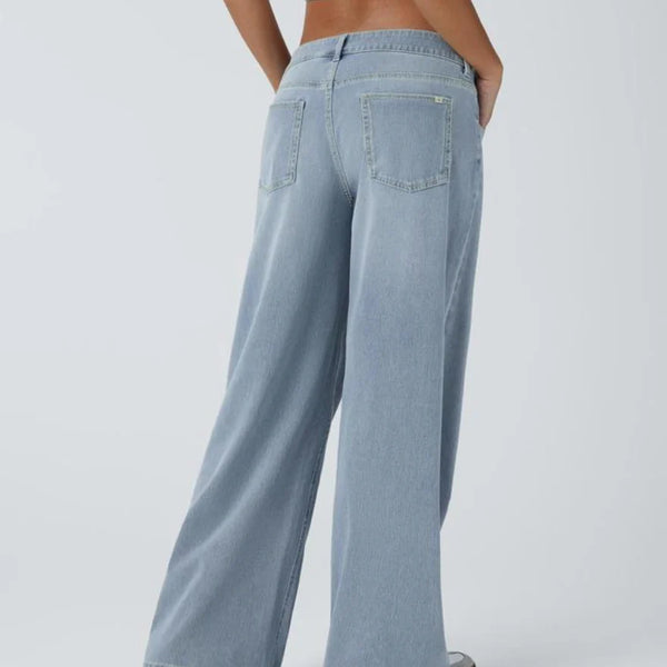 Lässige Jeans mit weitem Bein