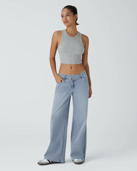 Lässige Jeans mit weitem Bein