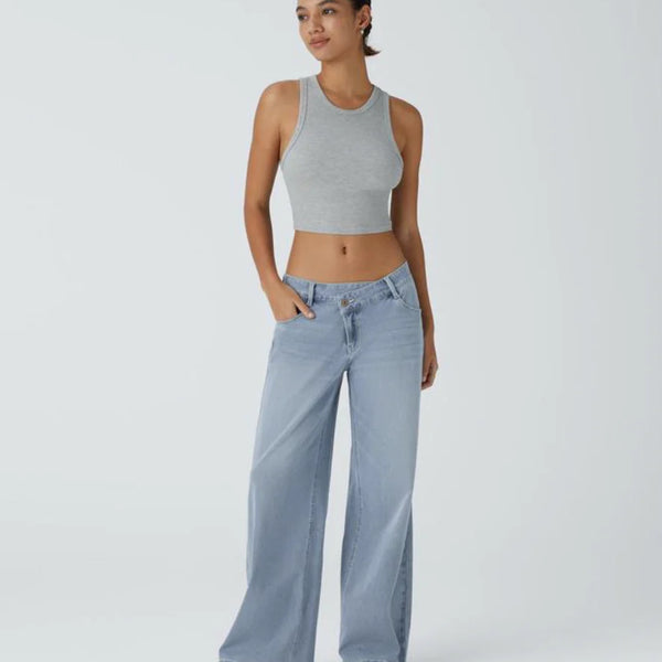 Lässige Jeans mit weitem Bein