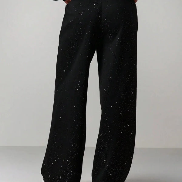 Glitzer- und Glanzhose